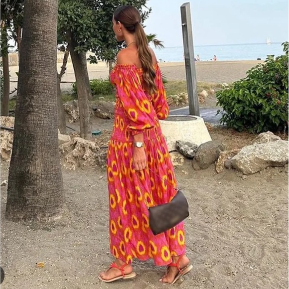 Zara Midi Dress Size Medium - Picture 3 of 10